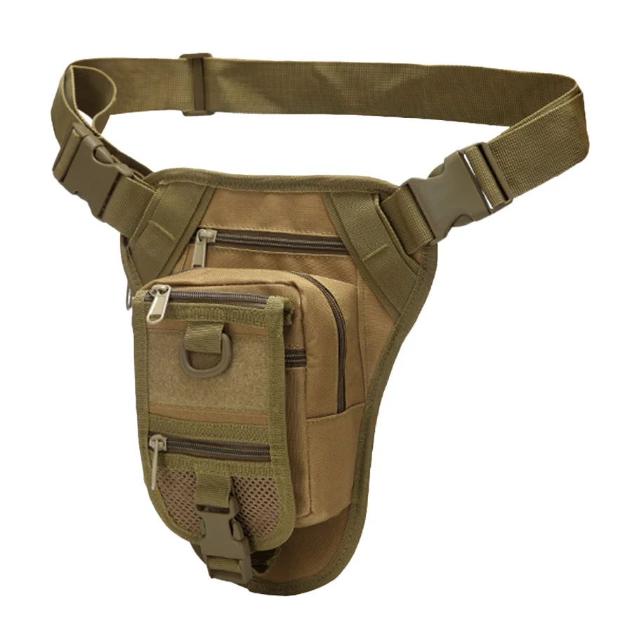Camouflage outdoor sports waist bag training leg bag large capacity waterproof mountaineering waterproof multifunctional bag