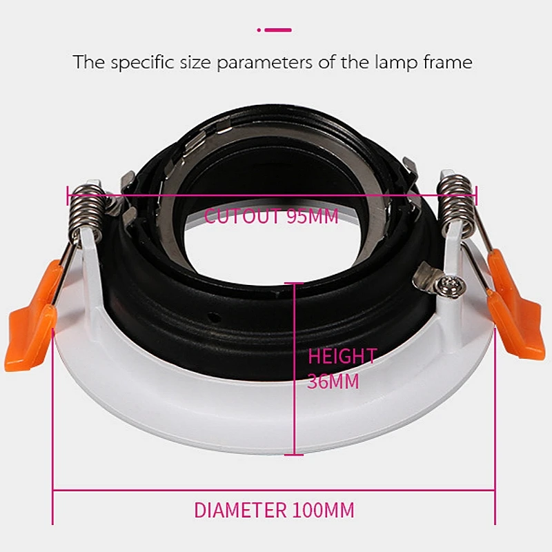 Wymienna żarówka światło punktowe uchwyt lampy GU10 MR16 sufitowa lampa sufitowa oprawka LED Seiko aluminiowa rama oświetlenie komercyjne