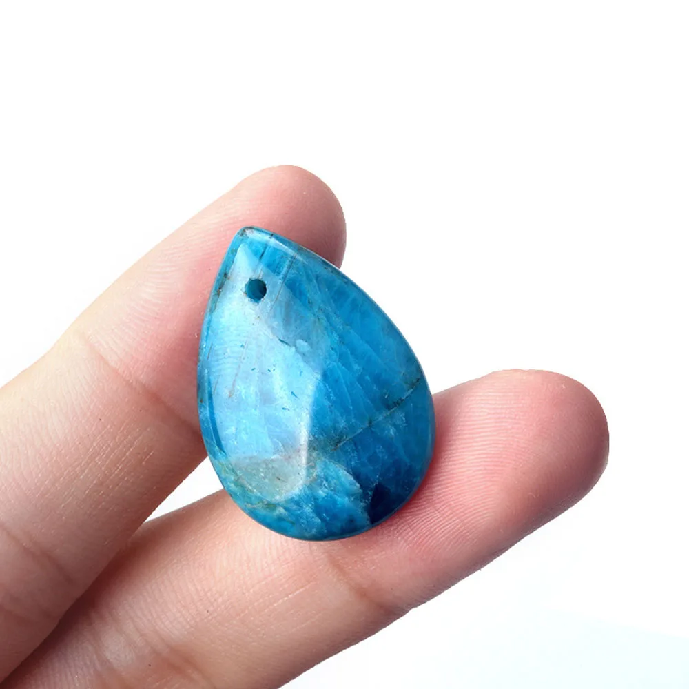 25x18mm Natural Stone Crystal Pendant Fine Teardrop Shape Amethysts Charms for Jewelry Making Supplies DIY Necklace Accessories