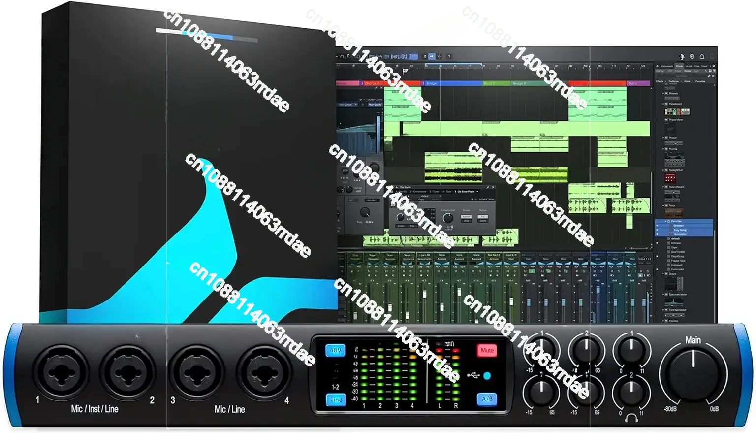 

1810c 18x8, 192 kHz, USB Audio Interface with Artist and Ableton Live Lite DAW Recording Software