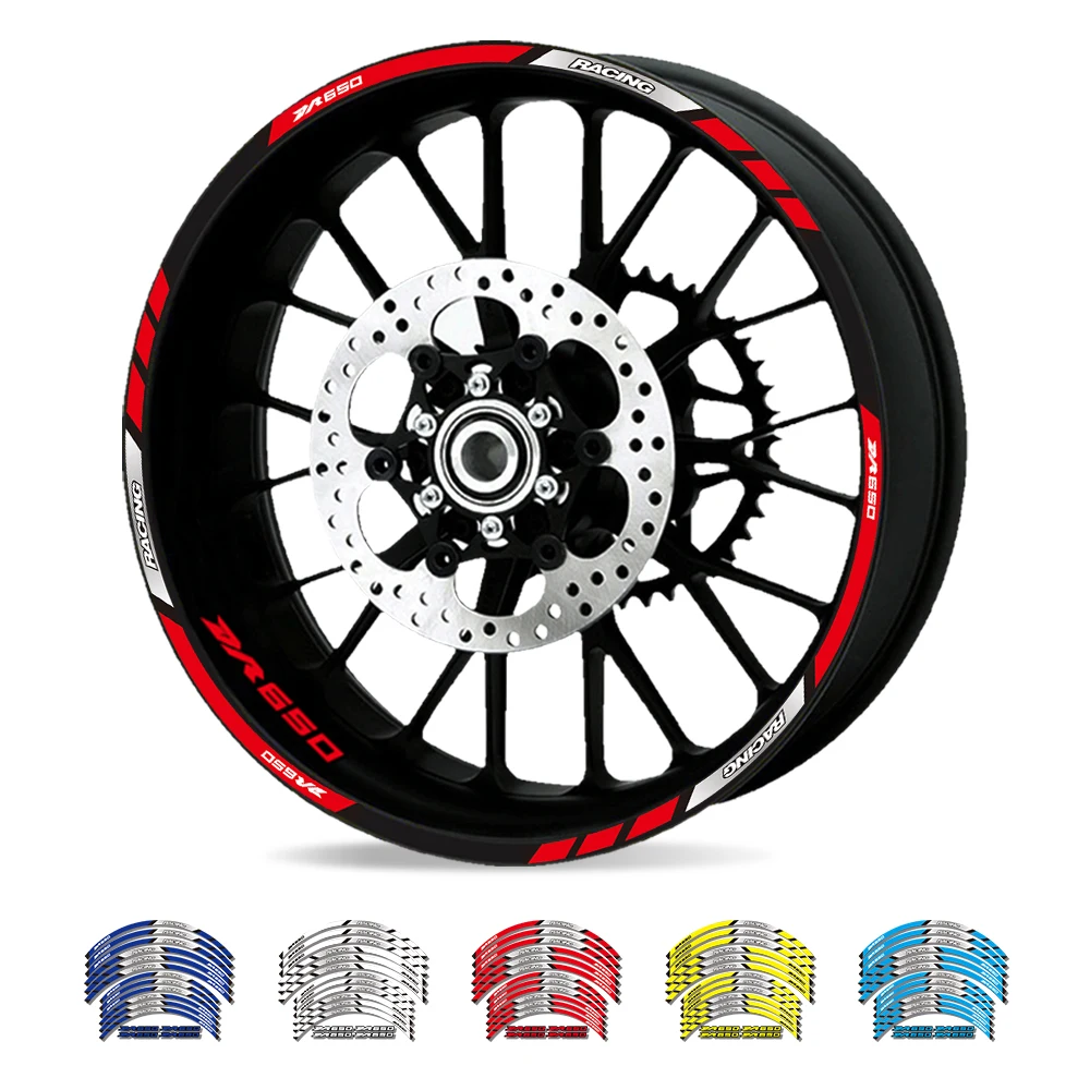 

Motorcycle Reflective Wheel Sticker Hub Decals Rim Stripe Tape Kit For Suzuki DR125 DR200 DR250 DR650 DR 125 DR 200 DR 250