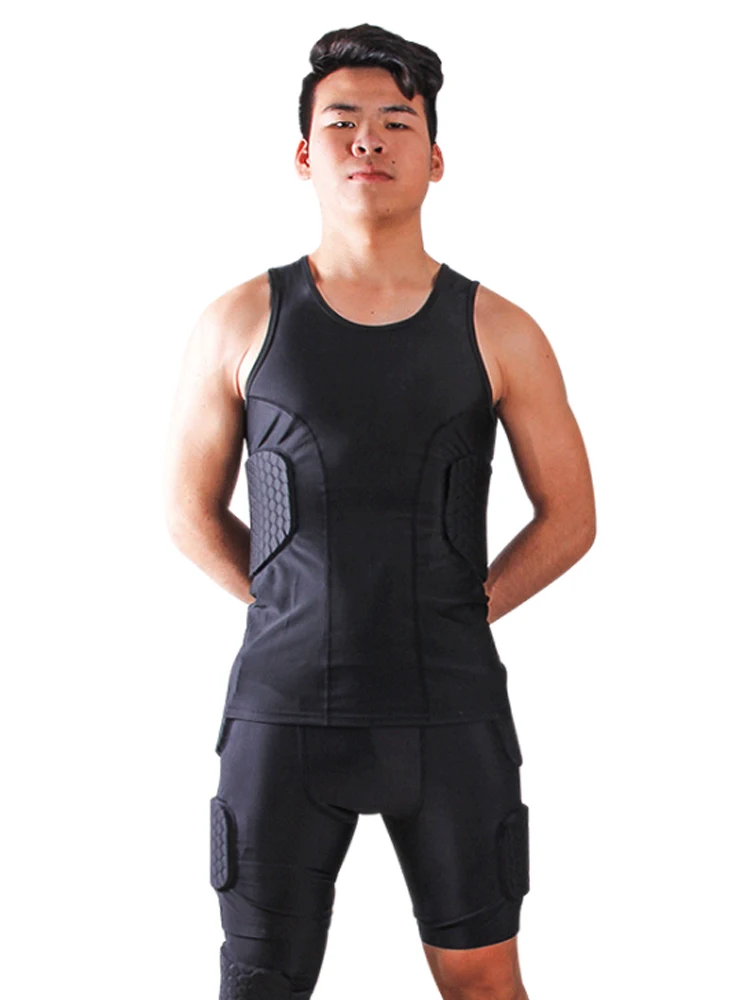 Sports Honeycomb Anti-Collision Suit Anti-Collision T-Shirt Shorts Football Cycling Sports Protective Gear