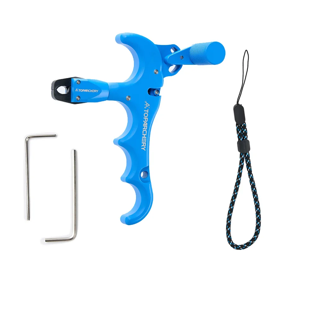 1pc Bogenschießen Verbindung Bogen Release Aluminium Legierung Daumen Trigger 360 Grad Rotation Schießen Zubehör