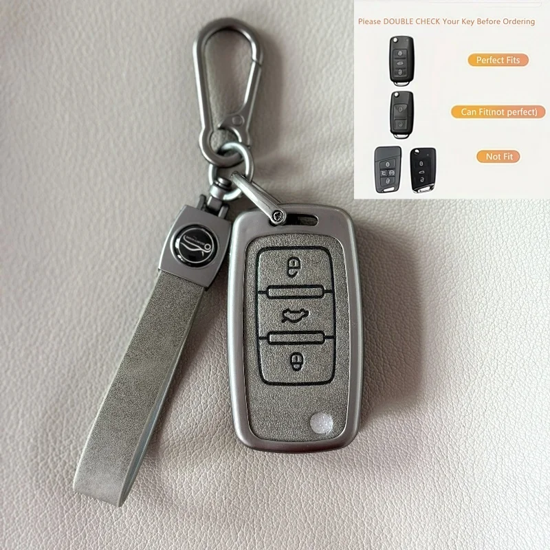 

Чехол для ключей премиум-класса из цинкового сплава для Volkswagen Skoda с Passat, Golf, Octavia, Bora, Tiguan, Jetta, аксессуары для ключей