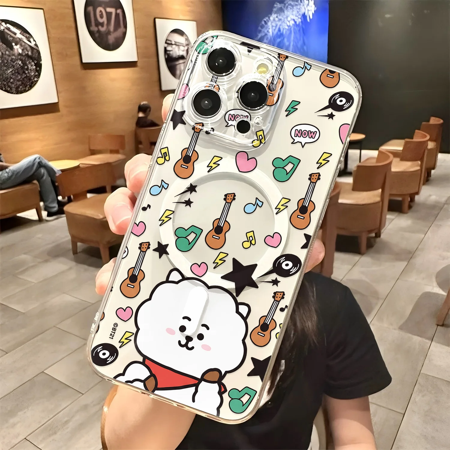 Cute B-BT21 Cartoon Hot New Magnetic Phone Case For IPhone 18 17 16 15 14 13 12 11 8 7 Air Plus Pro Max XR Soft Clear Tpu Cover - view 6