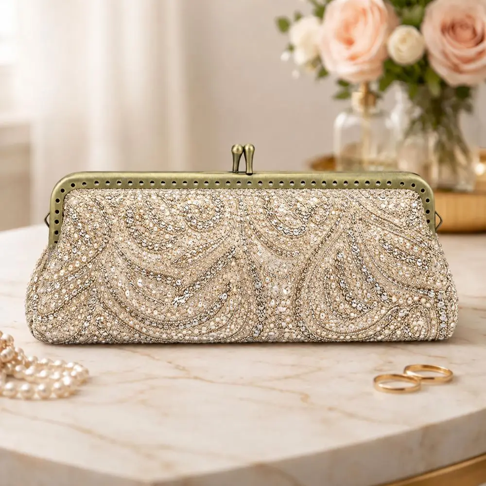 DIY Metal Alloy Frame Kiss Clasp Frame Sewing Hole Design Rectangle Bag Hardware Coin Purse Frame Bag Sewing Project