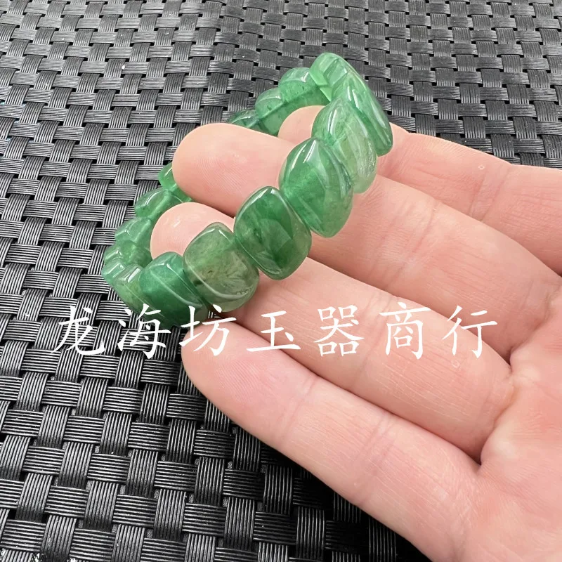 Jade Bracelet Optimized Aventurine Leaf Bracelet Quartz Rock Jade Descendants of the Rich Bracelet Fruit Green Bracelet Manual