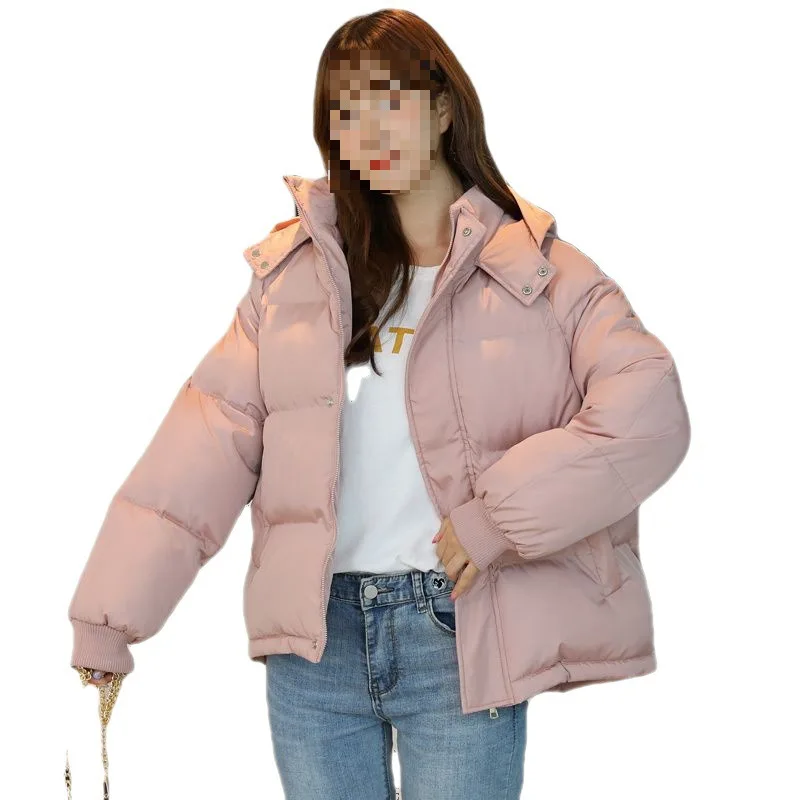 2023 New Winter Women Parka Down Cotton Jackets Casual Thick Warm Hooded Coat Zippers Loose Female Outwear Jacket parkas