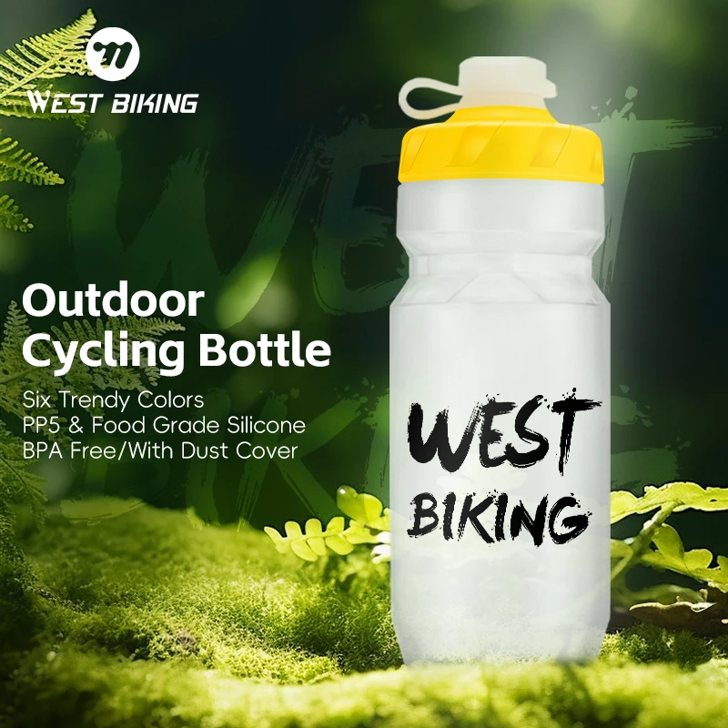 WEST BIKING Bicycle Water Bottle 610/710ml Lightweight Cycling Kettle Outdoor Sports Portable MTB Road Bike Sport Water Bottle