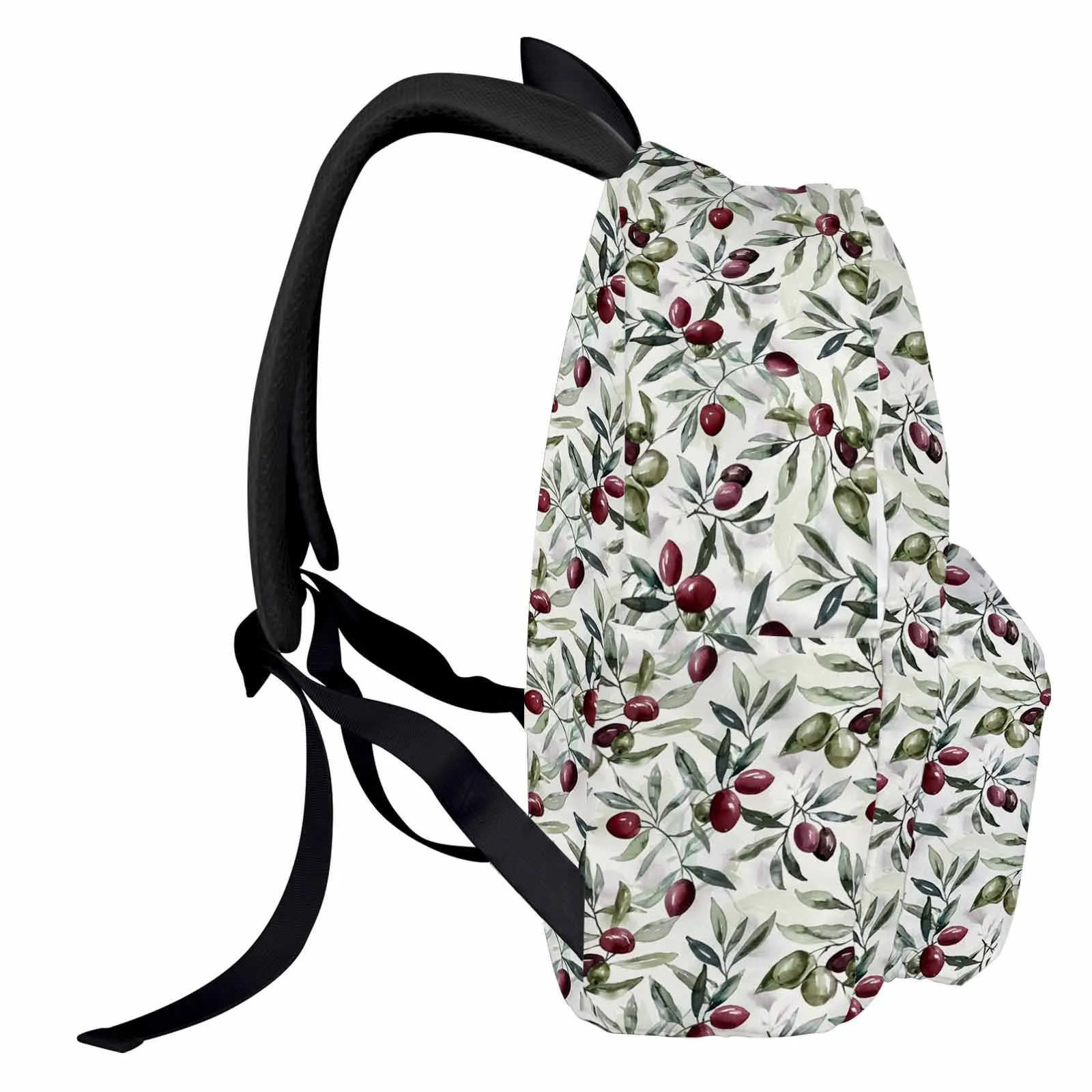 Watercolor Fruit Leaves Plant Backpack School Bags for Teenagers Students Laptop Bag Women's Casual Travel Backpack