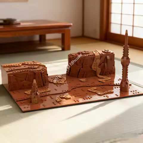 1187pcs MOC Geonosis Diorama Star Battle Model Building Blocks Construction Idea Toys Creative Education Christmas Gifts Brick