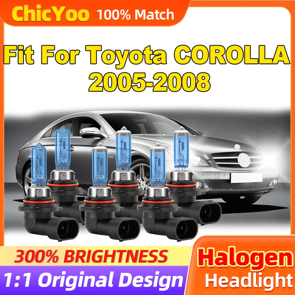 Misura Per Toyota COROLLA 2005 2006 2007 2008 36000LM Luci Alogene 300W Turbo Auto Fari 12V 6500K Bianco Auto Fari