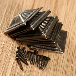 20 Sets 21x21mm Vintage Square Upholstery Nails Square Nailhead Decorative Tack Stud Jewelry Wood Box Furniture Pushpin Doornail