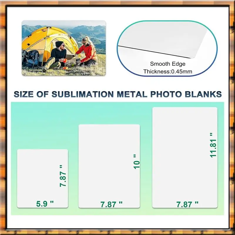 A78K Новый 10 шт. сублимационная металлическая фотопустая термопереносная бумага картина сублимационная вывеска пустая, алюминиевая фотознак для дизайна