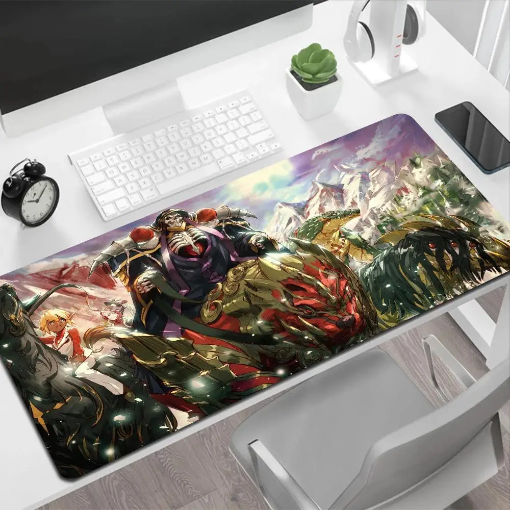 Anime o-overlords Pc Gamer Cabinet 900x400mm Keyboard Mausepad Computer Gaming Accessories Natural Rubber Desk Mat XXL Mouse Pad