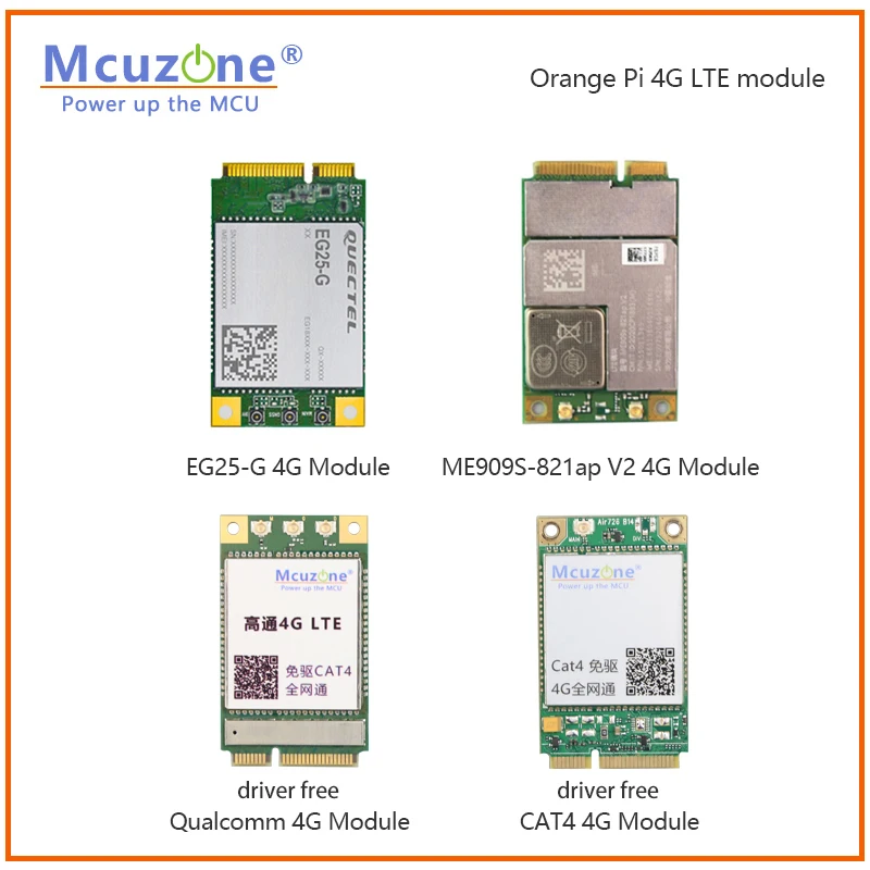 Imagem -06 - Laranja pi 4g Módulo Lte Cat4 Me909s821ap v2 Eg25-g Fibocom Qualcomm Gnss Esim Driver Livre Ubuntu Debian Raspberrypi
