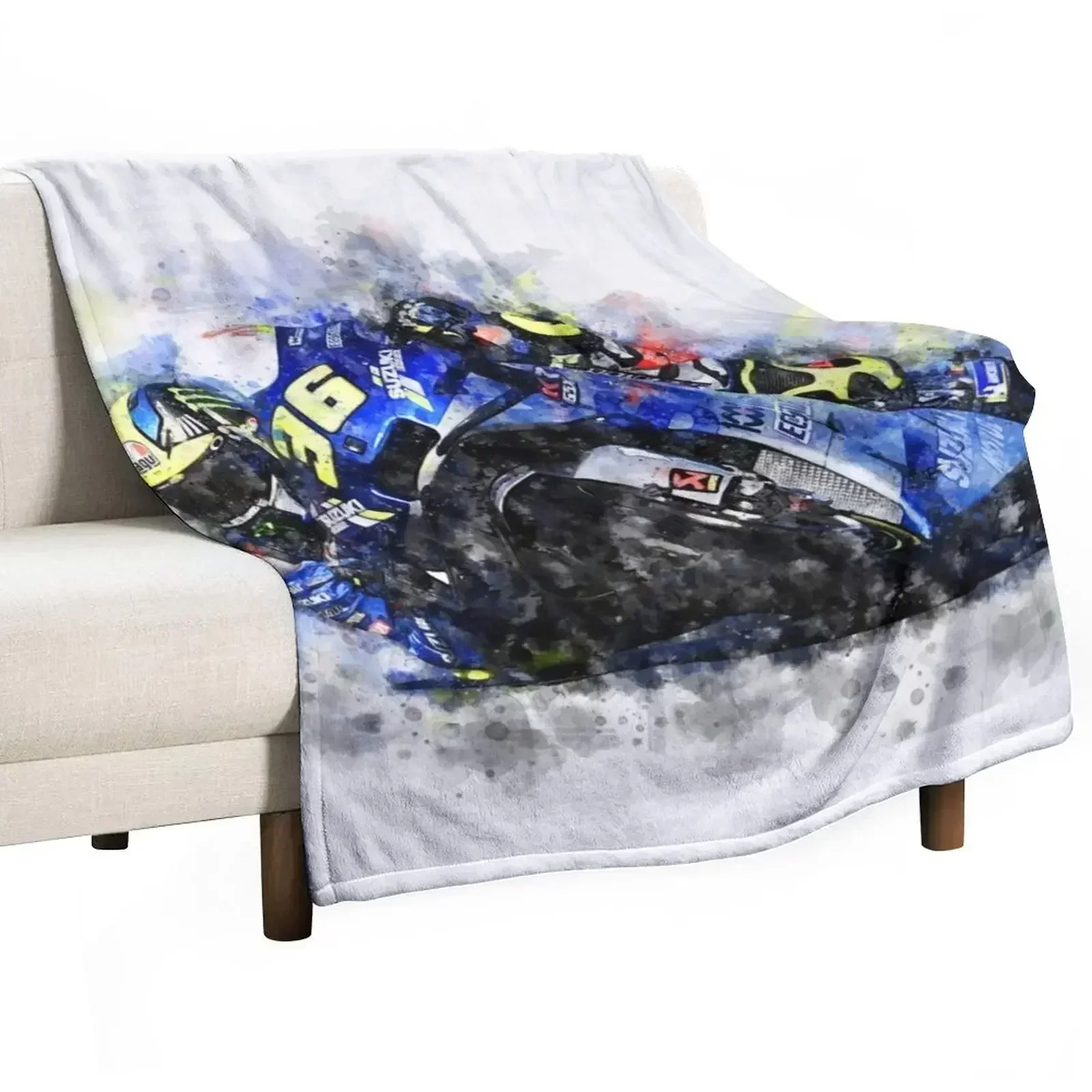 Kenny Roberts Throw Blanket Luxury Designer Custom Decorative Throw Soft Beds anime Bed Blankets