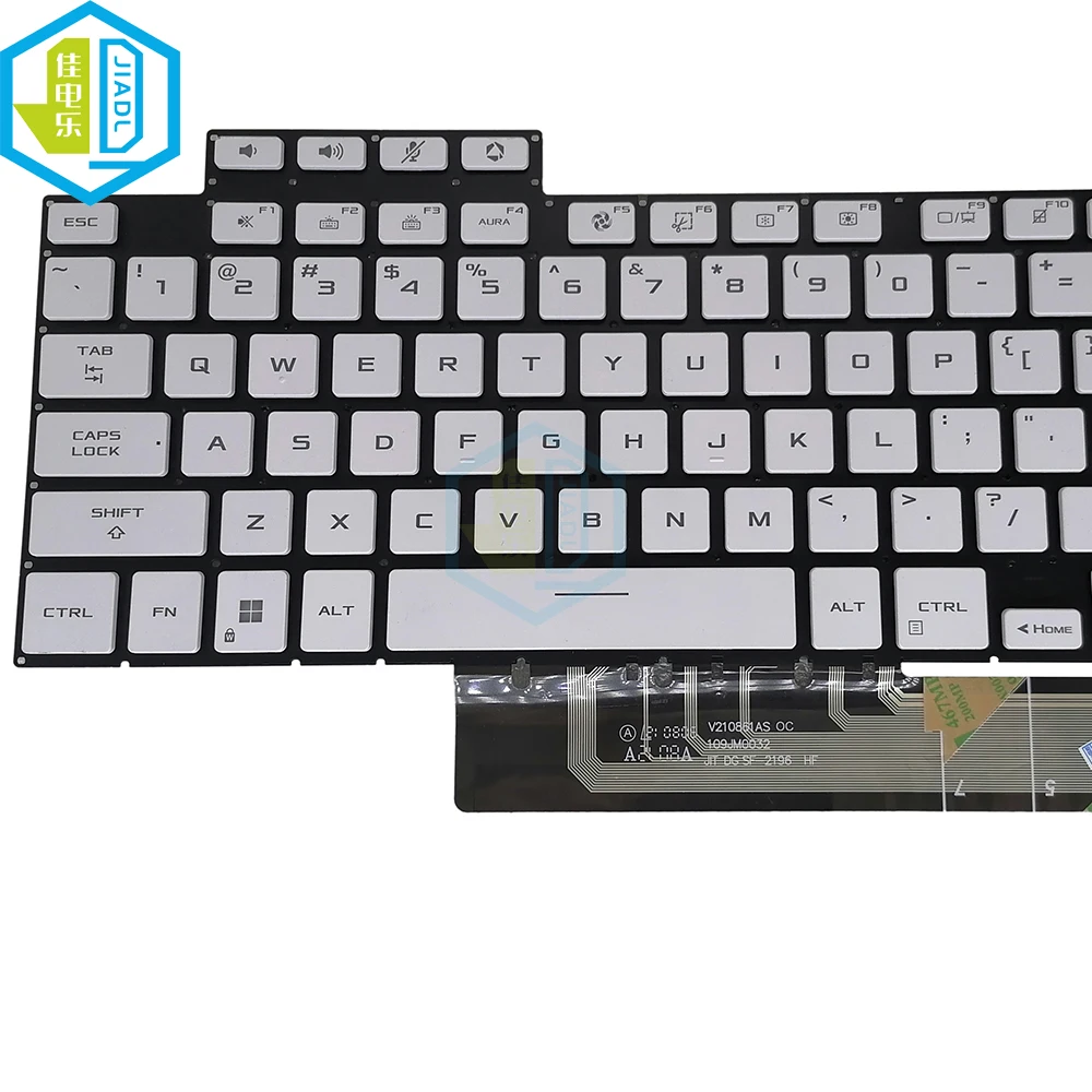 New US Laptop Backlight Keyboard For ASUS TUF Gaming F15 FX507 FX507Z A15 FA507 FA507R Keyboards Crystal Keycaps 0KNR0-6913US00