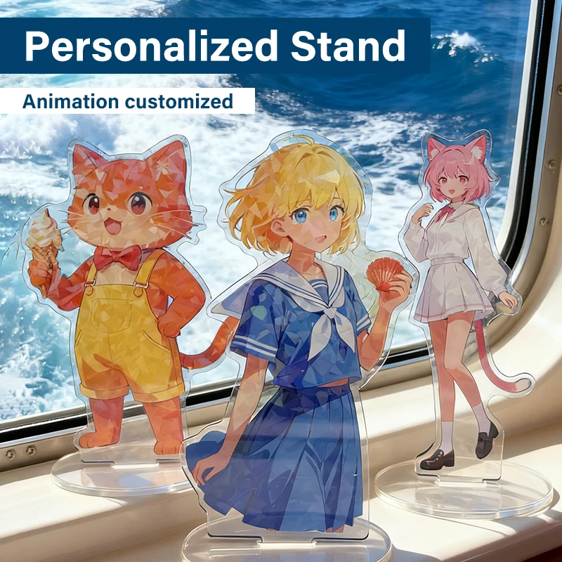 Custom Clear Acrylic Stand Cartoon/Game/Anime/Singer ldol/Game CharacteDesign Personalized Desk Decorate Model Gift for Fan