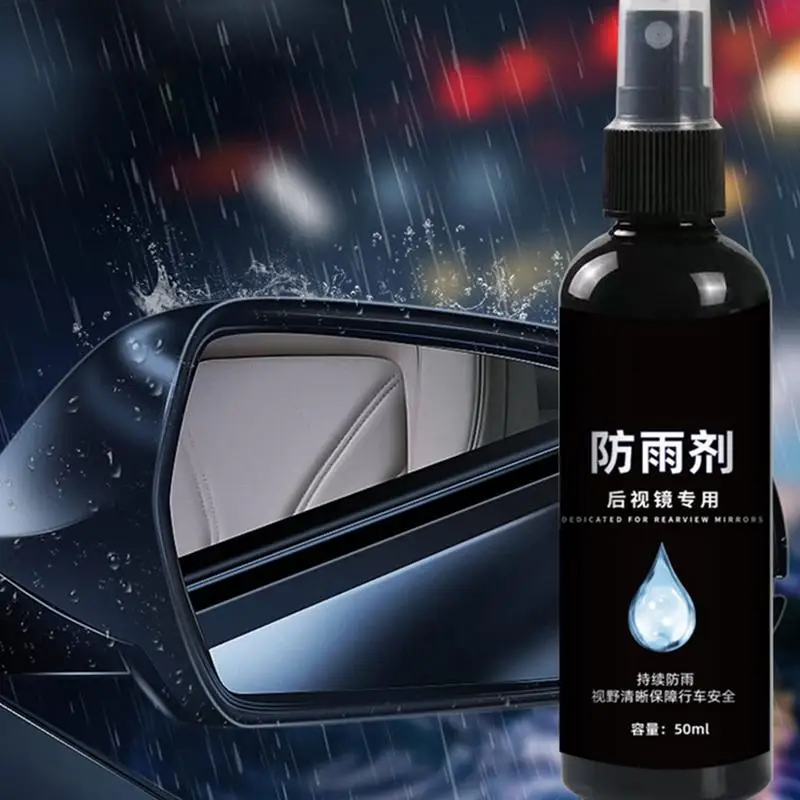 Espray antinebulizante para parabrisas de coche, 50ml, bloqueador de agua para espejos de coche, productos de cuidado Exterior para ventanas de coche, retrovisor