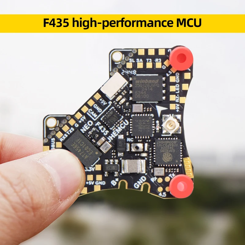 JHEMCU F435 NEO 1S AIO التحكم في الطيران F435 FC 4in1 ELRS F4 التحكم الرئيسي المتكامل 5A ESC لطائرة FPV أجهزة الاستقبال عن بعد بدون طيار #3