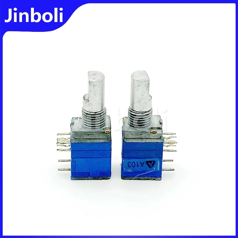 2PCS Dual A103 Amplifier Audio Computer Speaker Volume Switch Potentiometer A10K 8 Pins