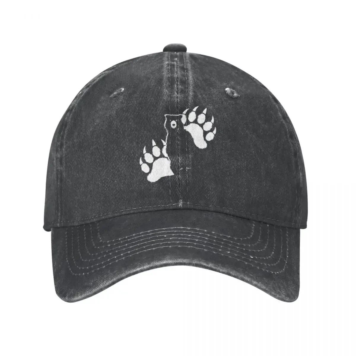 

Silhouette and Paws - Grizzly Bear Baseball Cap Golf Hat Horse Hat Beach Bag Hat Women Men'S