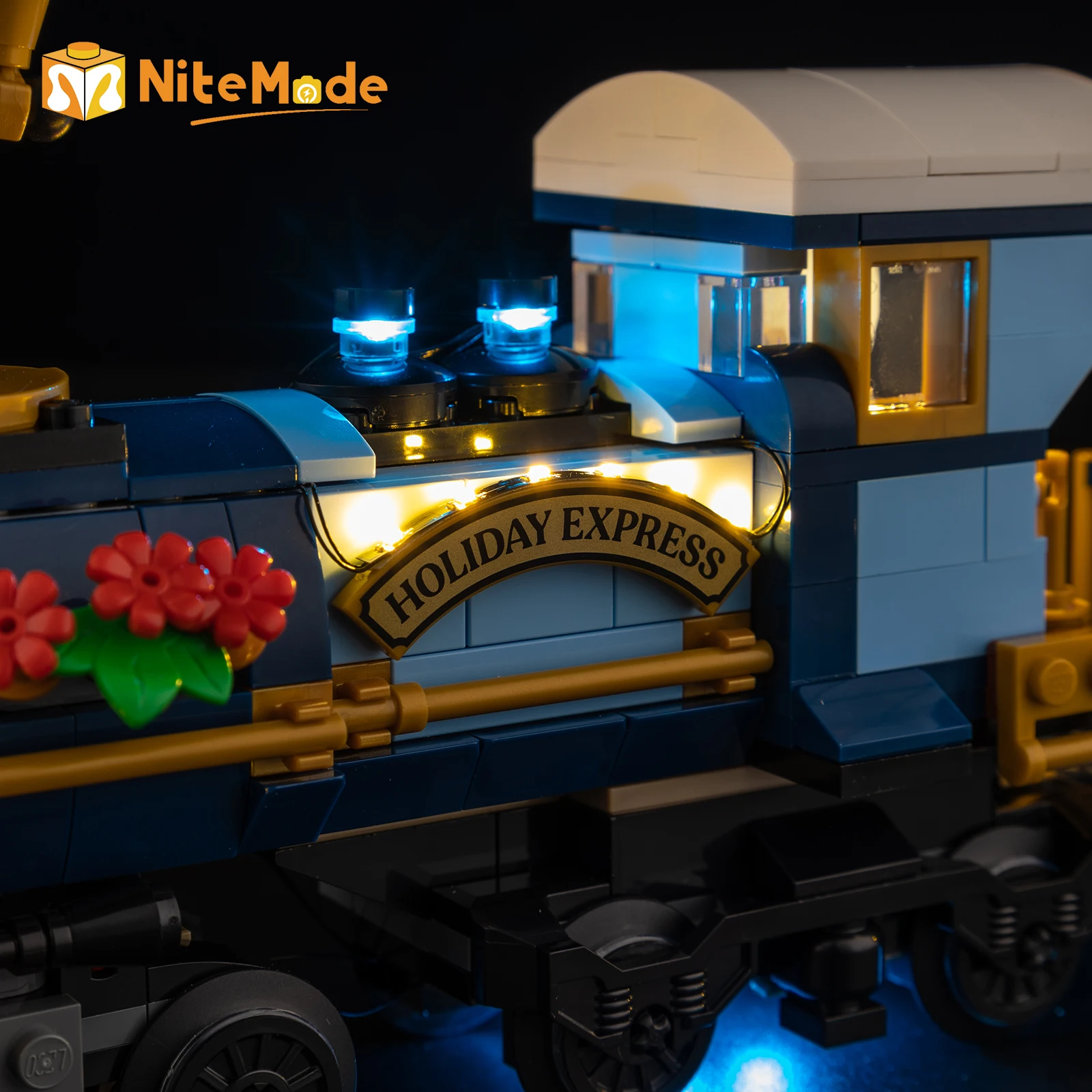 Set Lampu Led Easylite Cocok untuk Kereta Lego Holiday Express 10361 (Tanpa Model)