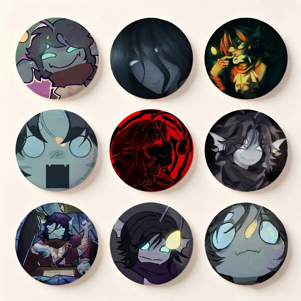 P-Pressure S-Sebastian Solace Badges Button Round Creative Pin Brooch Badge Bag Decor Accessories Fans Collect Friends Gifts