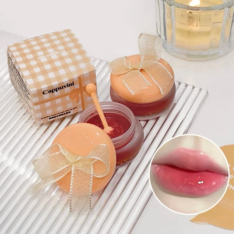 กระจกลิปกลอสผลิตภัณฑ์ระดับชาติให้ความชุ่มชื้นลิปกลอส Pseudo-ธรรมชาตินักเรียนแต่งหน้า