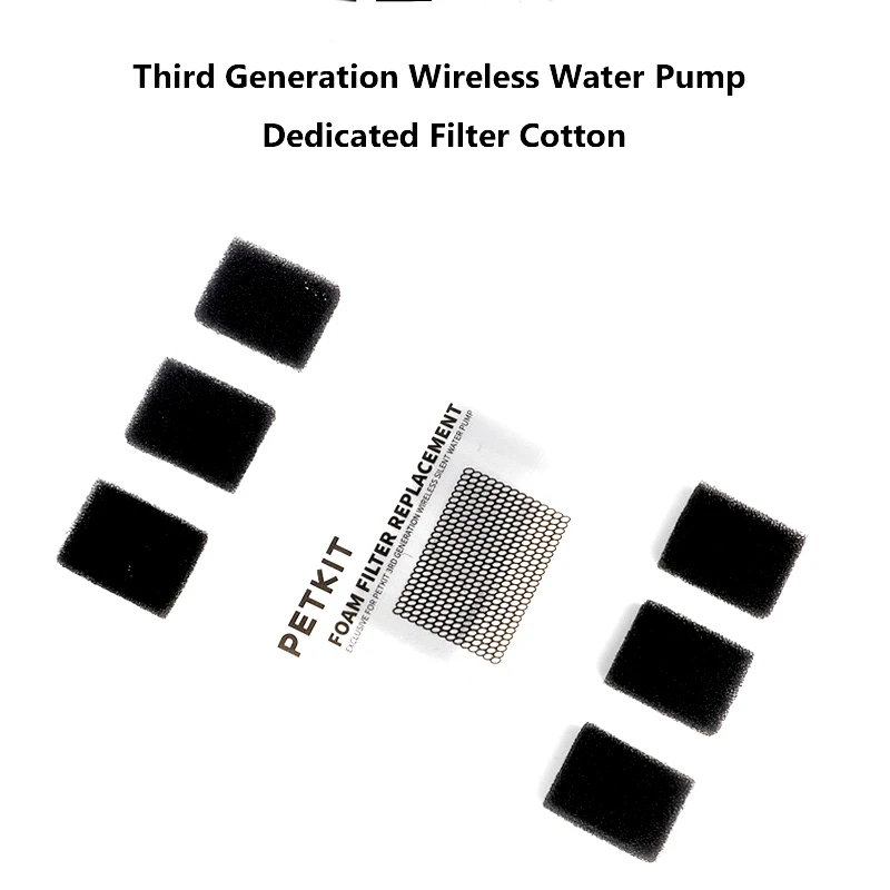 PETKIT Replaced Foam Filters for Eversweet 3 Pro/Solo 2/Solo SE Wireless Pump Pet Water Fountain Replacement Pump Filter