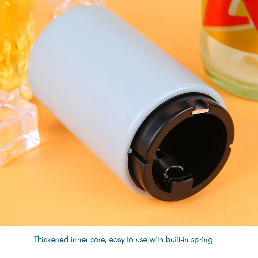 Automatic Magnetic Beer Bottle Opener, Push Down and Pop Off Cap Opener, Magnetic Cap Catcher, Beer Soda Glass Bottle Opener