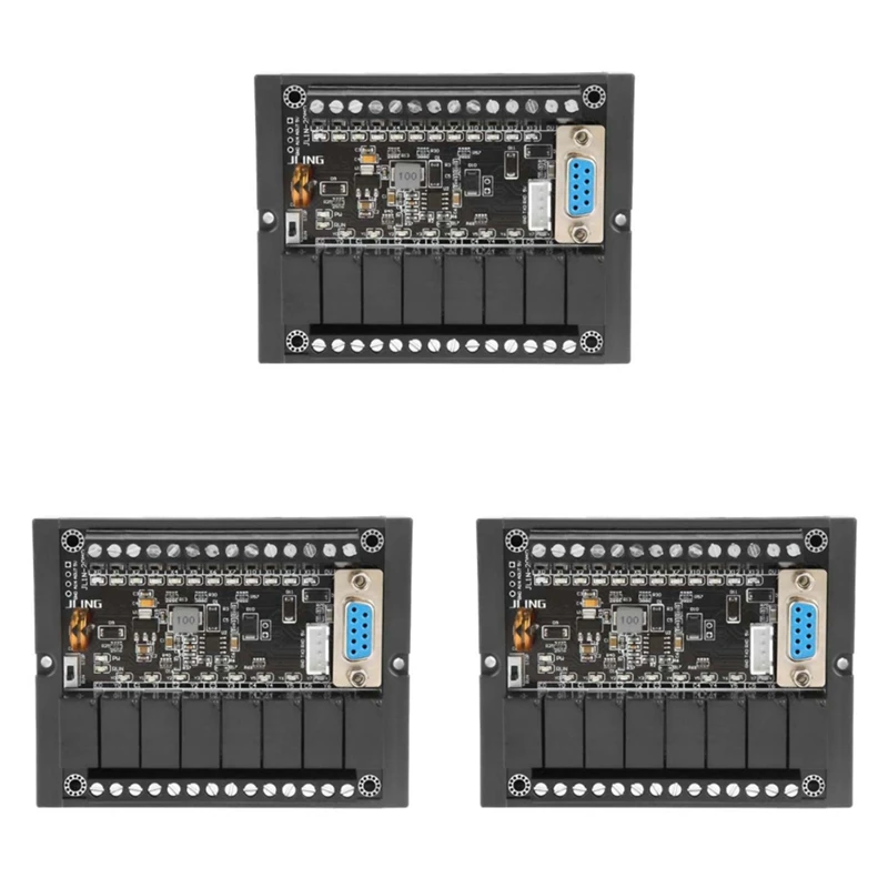 3X Motor Controller PLC Programmable Controller FX1N To 20MR Programmable Relay Delay Module With Shell Motor Regulator