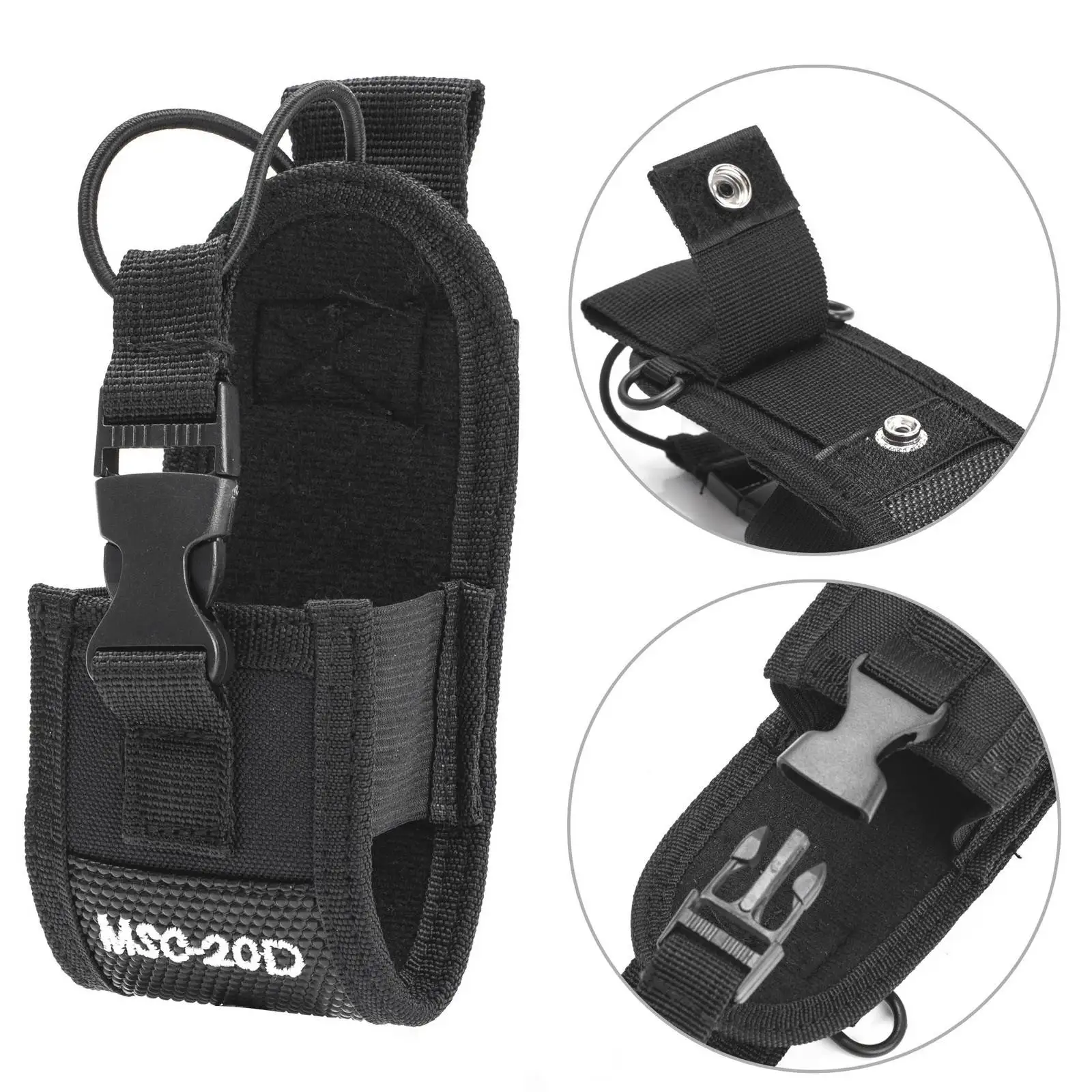 Tas Walkie-Talkie MSC-20D untuk Baofeng Quansheng TYT UV-5R UV-5RA/5RB/5RC/5RE UV-B6 BF-888S tas Walkie-Talkie Universal