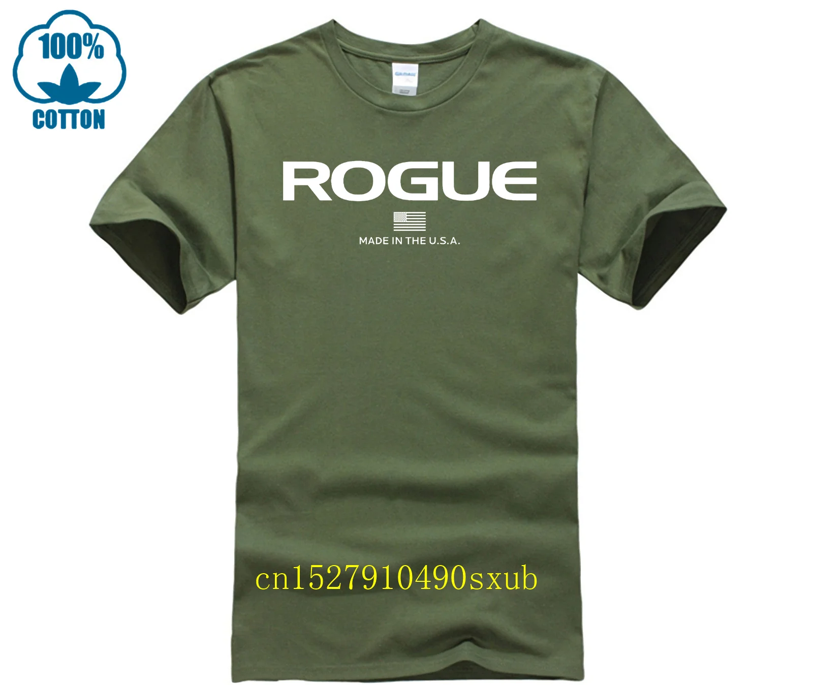 Rogue Fitness Custom Men White T-Shirt Tee 2023 fashion t shirt cheap tee hot tees Black Size S-4xl funny t-shirt TEE