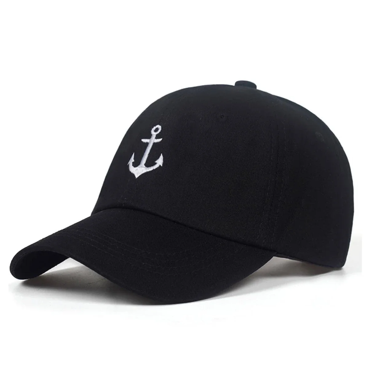 Unisex Ship Anchor Letter Embroidery Baseball Caps Spring and Autumn Outdoor Adjustable Casual Hats Sunscreen Hat Sports Cap