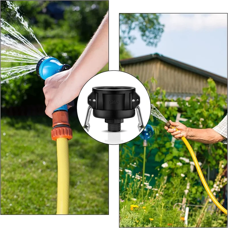 

AB41-275 Адаптер для фитингов IBC емкостью 330 галлонов 2-дюймовый сливной адаптер для сливного бака с соединением садового шланга Camlock