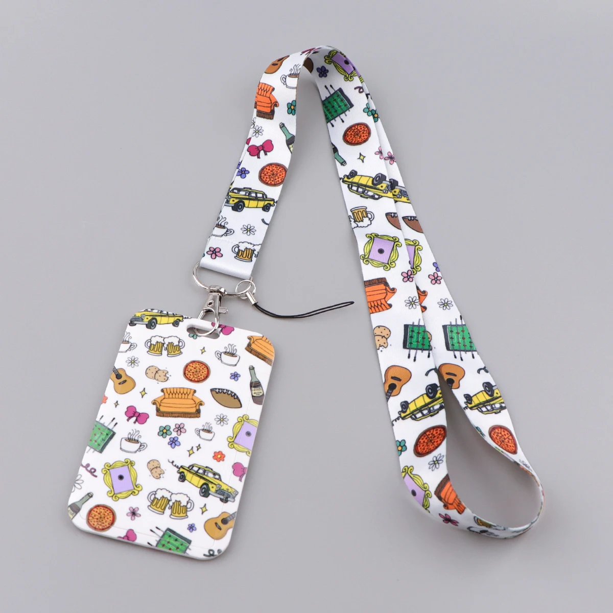 

Lanyard For Keys Chain ID Credit Card Cover Pass Mobile Phone Charm Neck Straps Badge Holder Key Ring Cute Cartoon Accessories