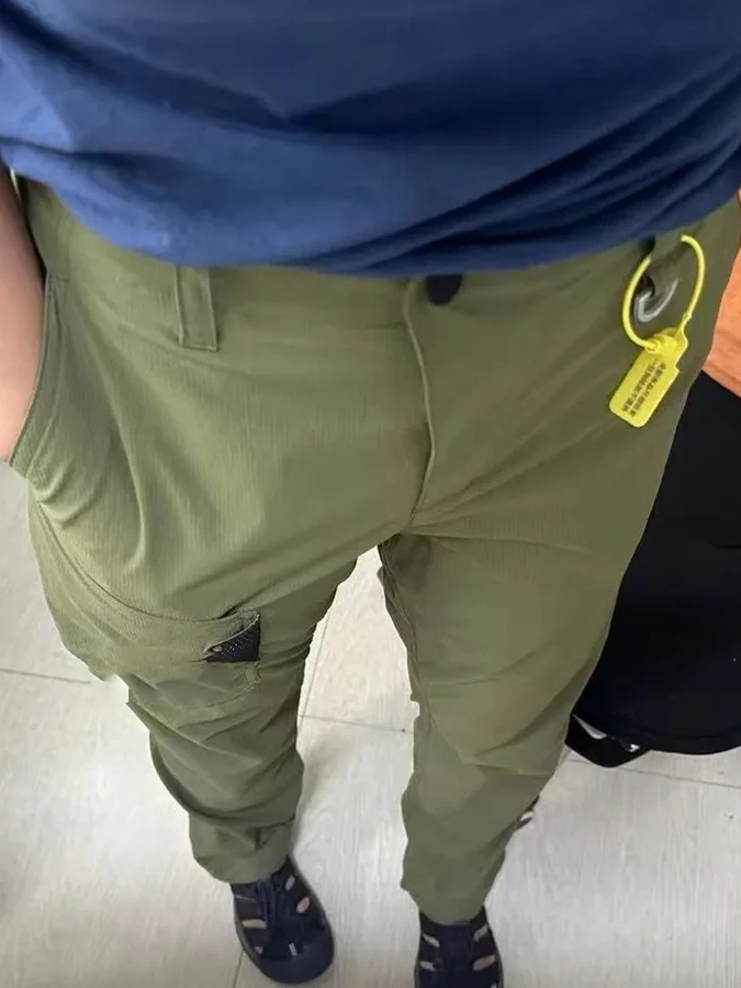 

God Pants Are Here! Spring Summer Men's Thin Outdoor Casual Pants Breathable Soft ell Qui Dry Waterproof Trousers