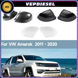 2PCS Car Rearview Mirror Cover Side Wing Mirror Cap For VW Amarok V6 2H S1 S6 S7 Pickup 2011 - 2020 Replacement Rearview Cover