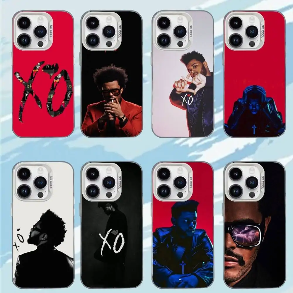 

T-The W-Weeknd X O Phone Case For iPhone 17,16,15,14,13,12,11,Mini,Pro,E,MAX White Matte Shockproof Cover