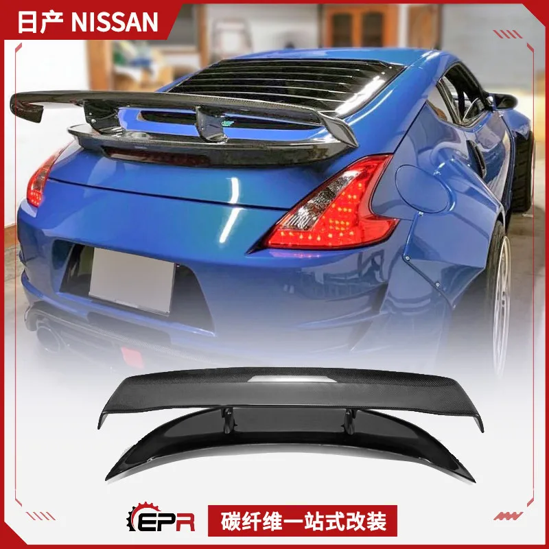 

Подходит для Nissan 370Z Demon Z34, модификация из углеродного волокна, хвост VARIS2 GT, задний спойлер с фиксированным ветровым крылом