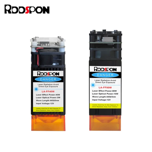 Rddspon-レーザーモジュール,木材ルーター,彫刻切断機,DIY彫刻ツール,彫刻ヘッド,青色光,40w,80w,450nm,cnc