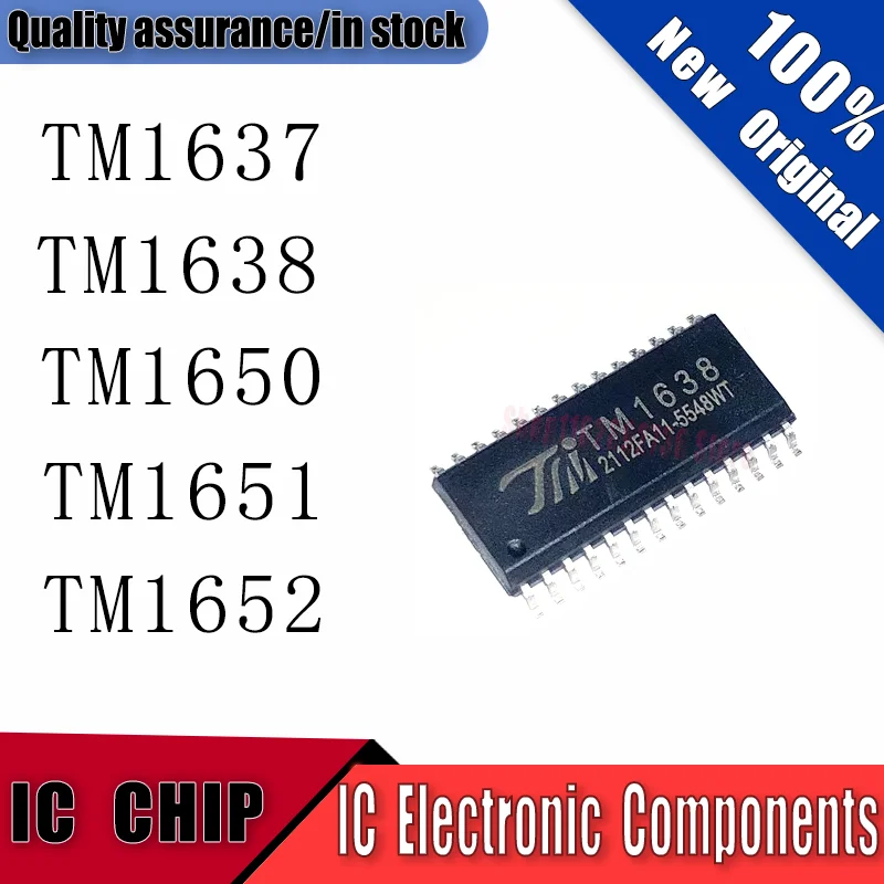 10PCS New Original TM1637 TM1638 TM1650 TM1651 TM1652 Quality Assurance In Stock IC CHIP