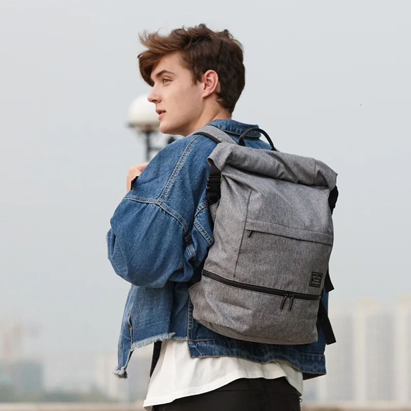 2019 Large Capacity Black Men Backpacks 18inch Laptop Travel Gym Sports Bag for Fitness Waterproof Dry Wet Rucksack Daypack 1761