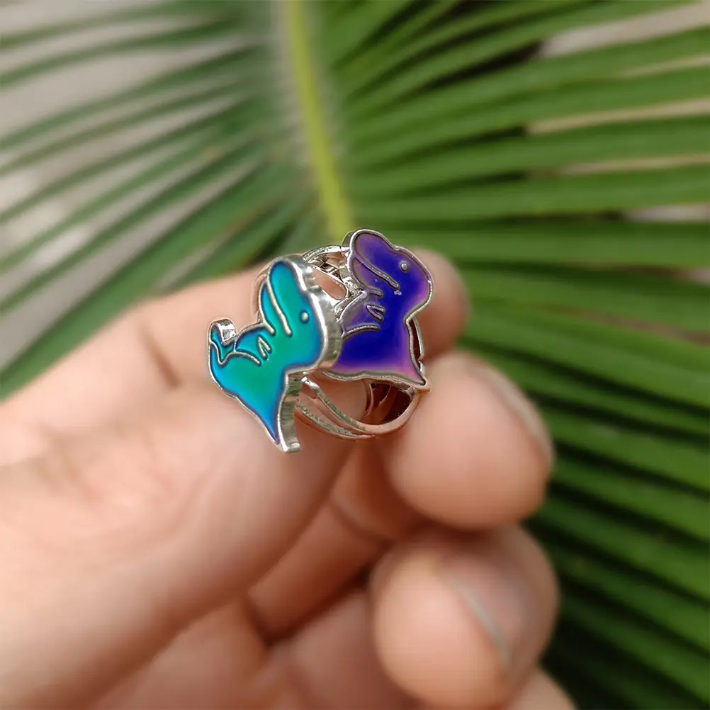 3Pcs Color Change Mood Rings Alloy Finger Rings for Kids Trendy Temperature Sensitive Creative Chic Jewelry Mood Ring