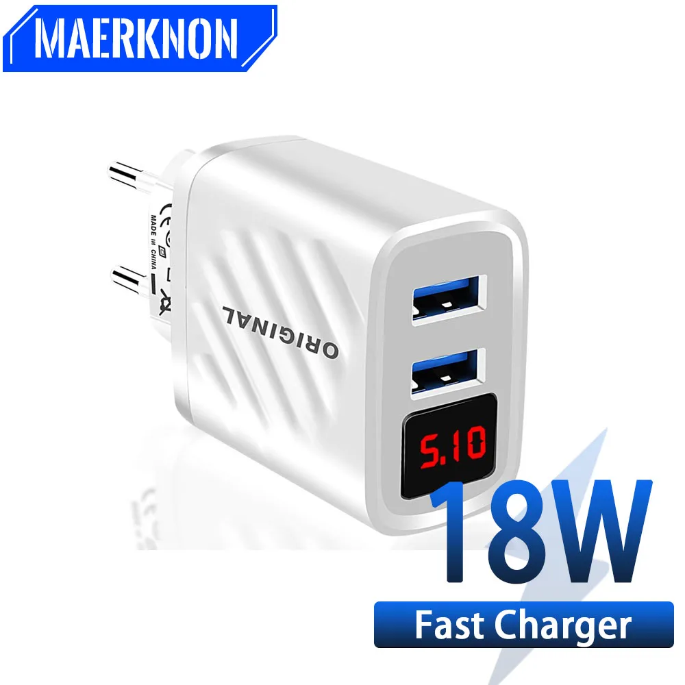 18W USB charger fast charging For Cell Phone Adapter for iPhone 13 Pro Max Tablet Portable Wall Quick Charge 3.0 Mobile Charger