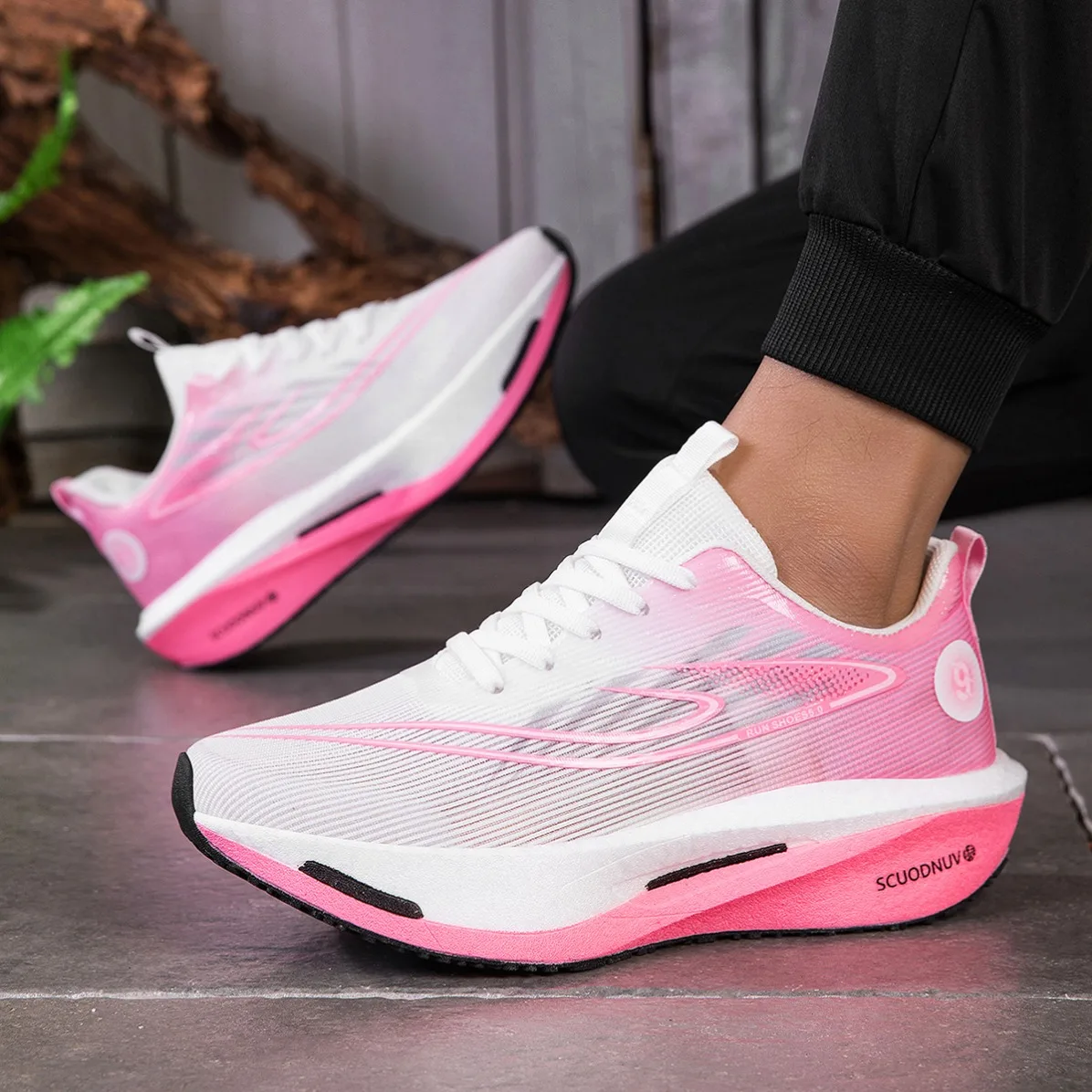 New Men Women Breathable Running Shoes Sports Sneakers Non-Slip Wear Resistant Cushioning Lightweight Casual Shoes