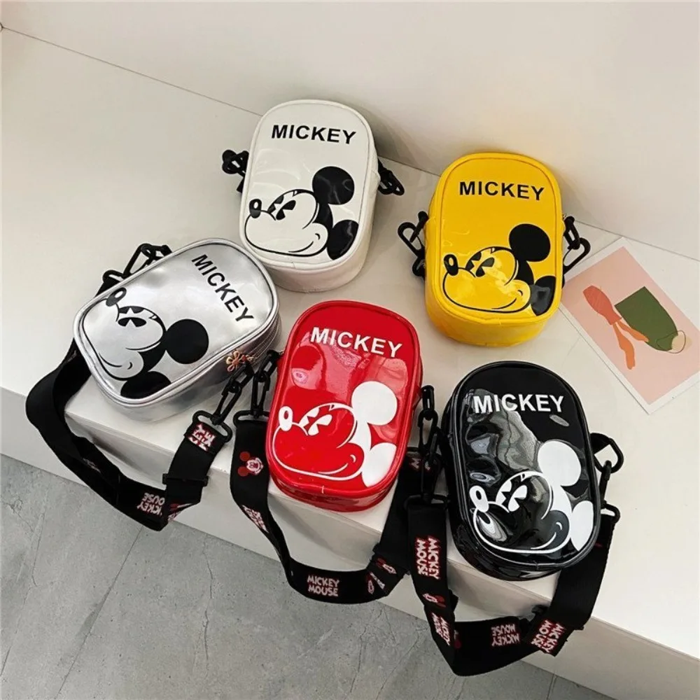 Mickey Mouse Mini-Bolsa Crossbody para Crianças, Anime Periférico, Pacote Dinheiro Zero, Acessório Menina, Presente de Férias, Kawaii, Bonito