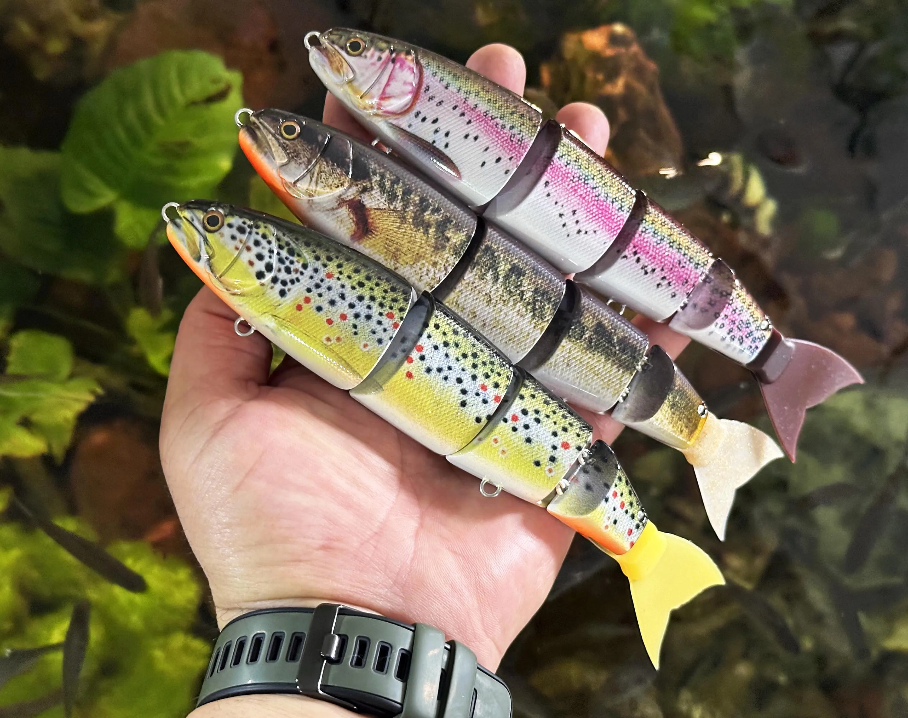 Unpainted Swimbait DIY Jointed Bait 170/200mm Floating/Sinking Fishing Lure With Soft Tail ABS Plastic Artificial Hard Bait